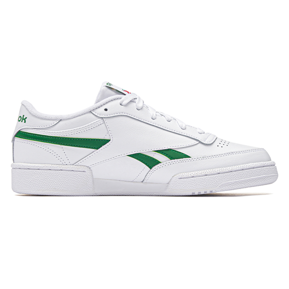 Кроссовки reebok Club C Series для скейтборда Низки Бело-зеленые Уники