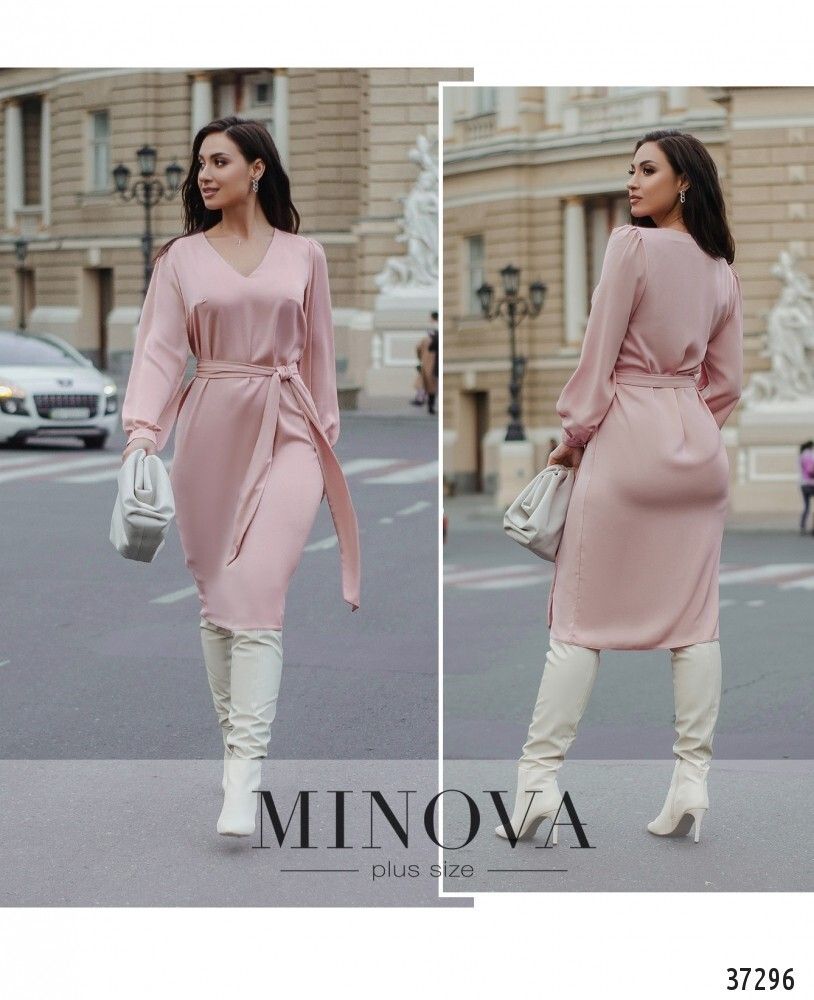 Платье 3134-В-пудра Minova