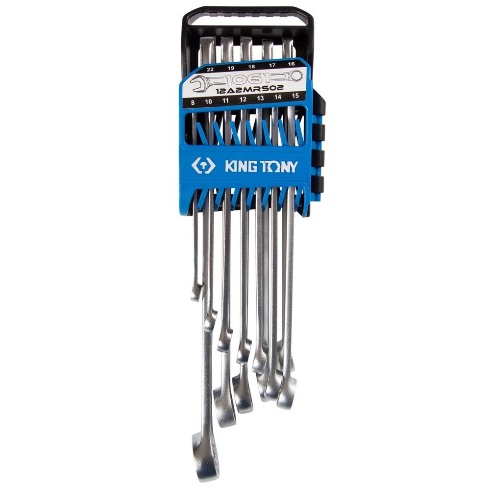 KING TONY (12A2MRS02) Набор комбинированных ключей, 8-22 мм, 12 предметов