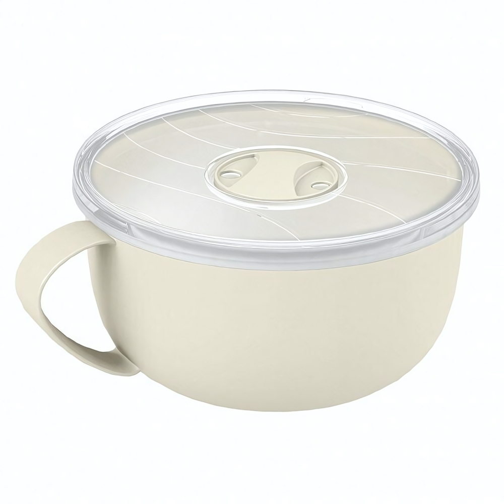 Контейнер-кружка для бульона с клапаном 0,5л (бежевый)