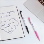 Ручка шариковая автоматическая OfficeSpace синяя, 0,7мм, цветной корпус