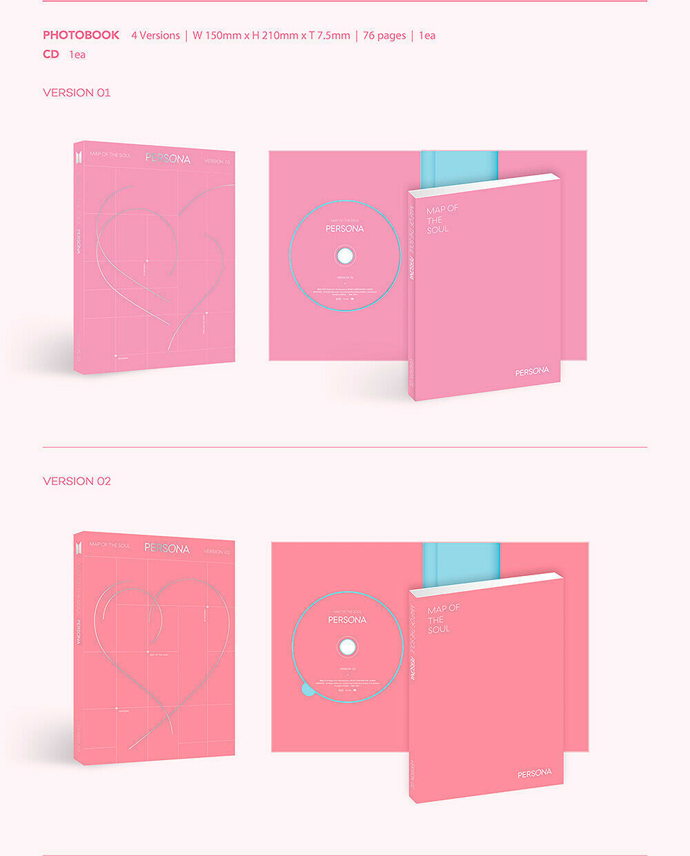 BTS - MAP OF THE SOUL : PERSONA ( ver. 2)