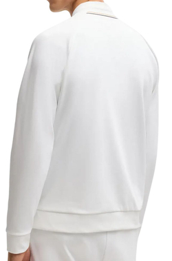 Мужская теннисная кофта BOSS Samoo MB Full Zip - белый