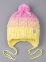 Шапка для девочки осенняя с завязками