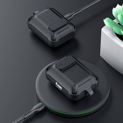 Чехол с замком для наушников AirPods Pro 2, черный цвет, серия PECO Series Case от Dux Ducis