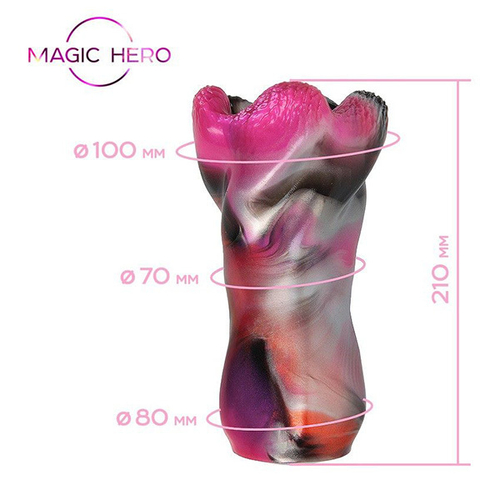 Разноцветный фантазийный мастурбатор 21см Bior Toys Magic Hero MH-13021
