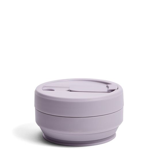 Стакан складной силиконовый Stojo Biggie Lilac, 16 oz / 470 мл