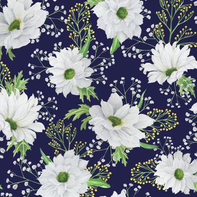 Белые кризантемы