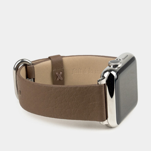 Ремешок для Apple Watch 44/45/46 mm из кожи теленка, цвета кофе