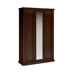 SILVIA Шкаф 3дв. (Слева-полки 5 шт, Справа-штанга поперечная L919, средняя дверь с зеркалом, боковые