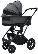 Коляска 4 в 1 Sweet Baby Ricci Air + автокресло Elegante Plus с базой i-Size ISOFIX DK780 Steel Grey (Air)