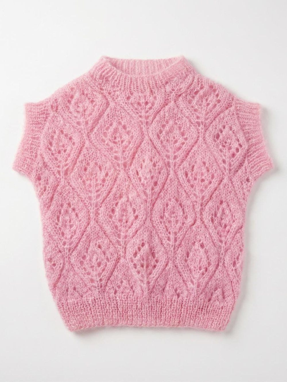 Безрукавка ажурная ручной работы "Тюльпаны"