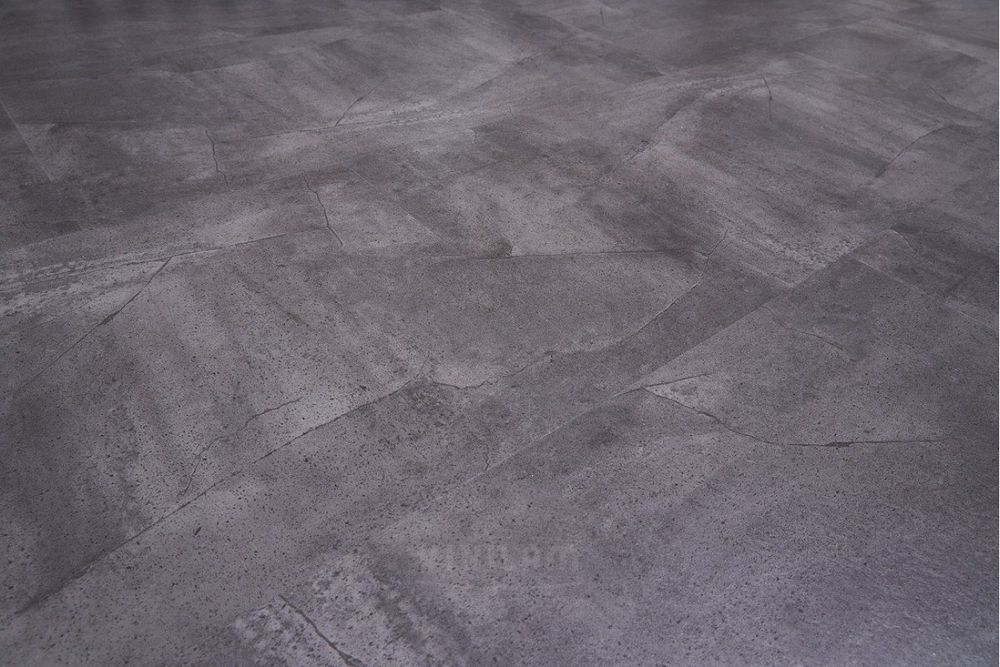 Кварцвиниловая плитка VINILAM CERAMO Stone Серый Бетон