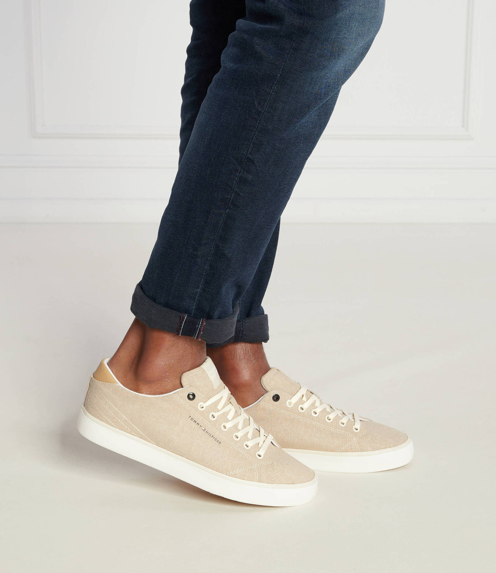 Кроссовки TH HI VULC LOW CHAMBRAY Tommy Hilfiger - бежевый(FM0FM04945)