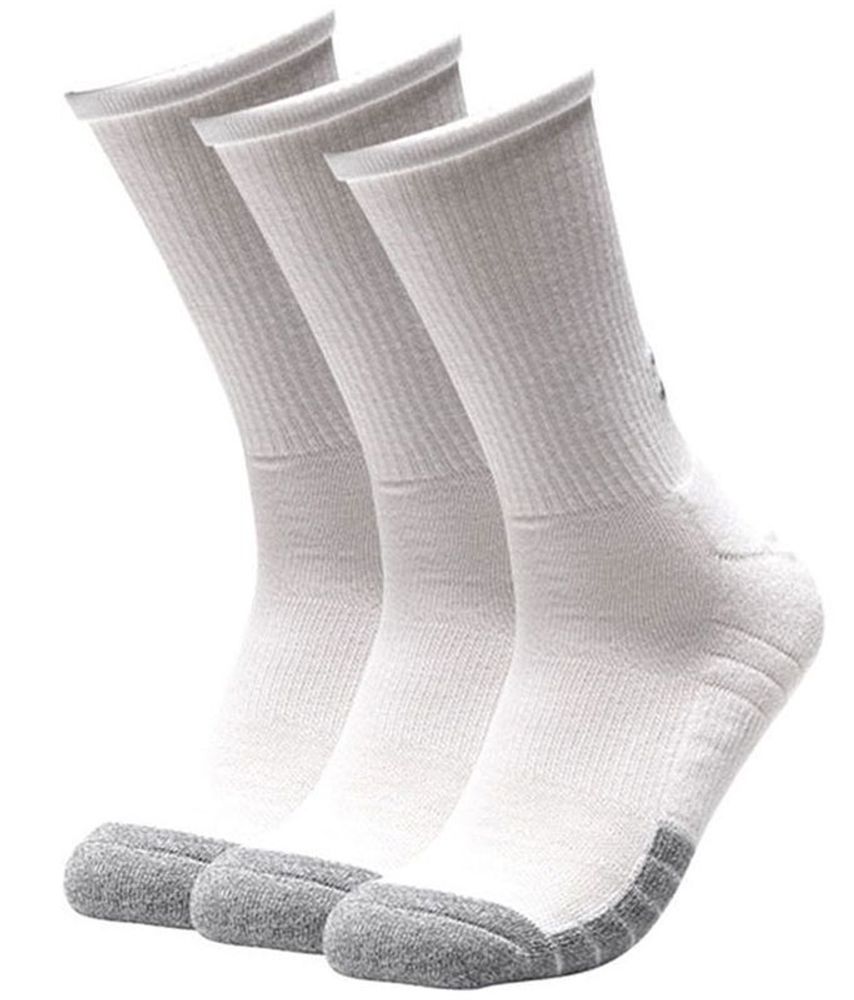 Теннисные носки Under Armour HeatGear Crew 3P - white
