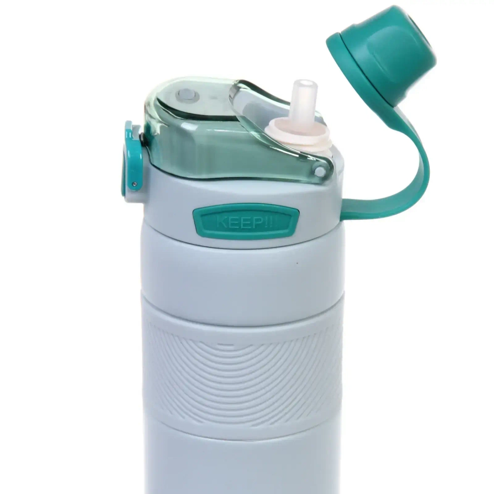 Термос 800мл «Фитнесс», цвет светло-голубой