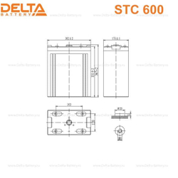 Аккумуляторная батарея Delta STC 600 (2V / 600Ah)