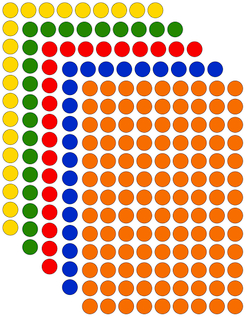 Виниловые наклейки для упаковки и маркировки Policomprint M20, 12 мм. 117 шт.