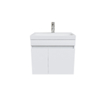 Тумба с умывальником подвесная с дверцами IDDIS Zodiac, белая, 60 см, ZOD6CD0i95K