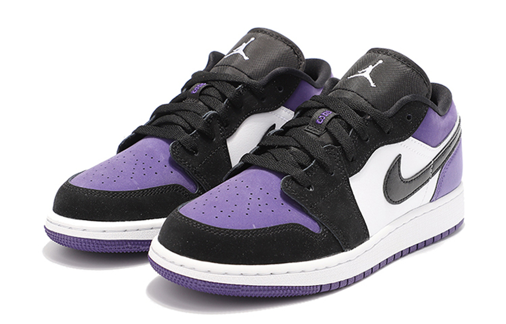 Air Jordan 1 Low 'Court Purple Black Toe' Gs
