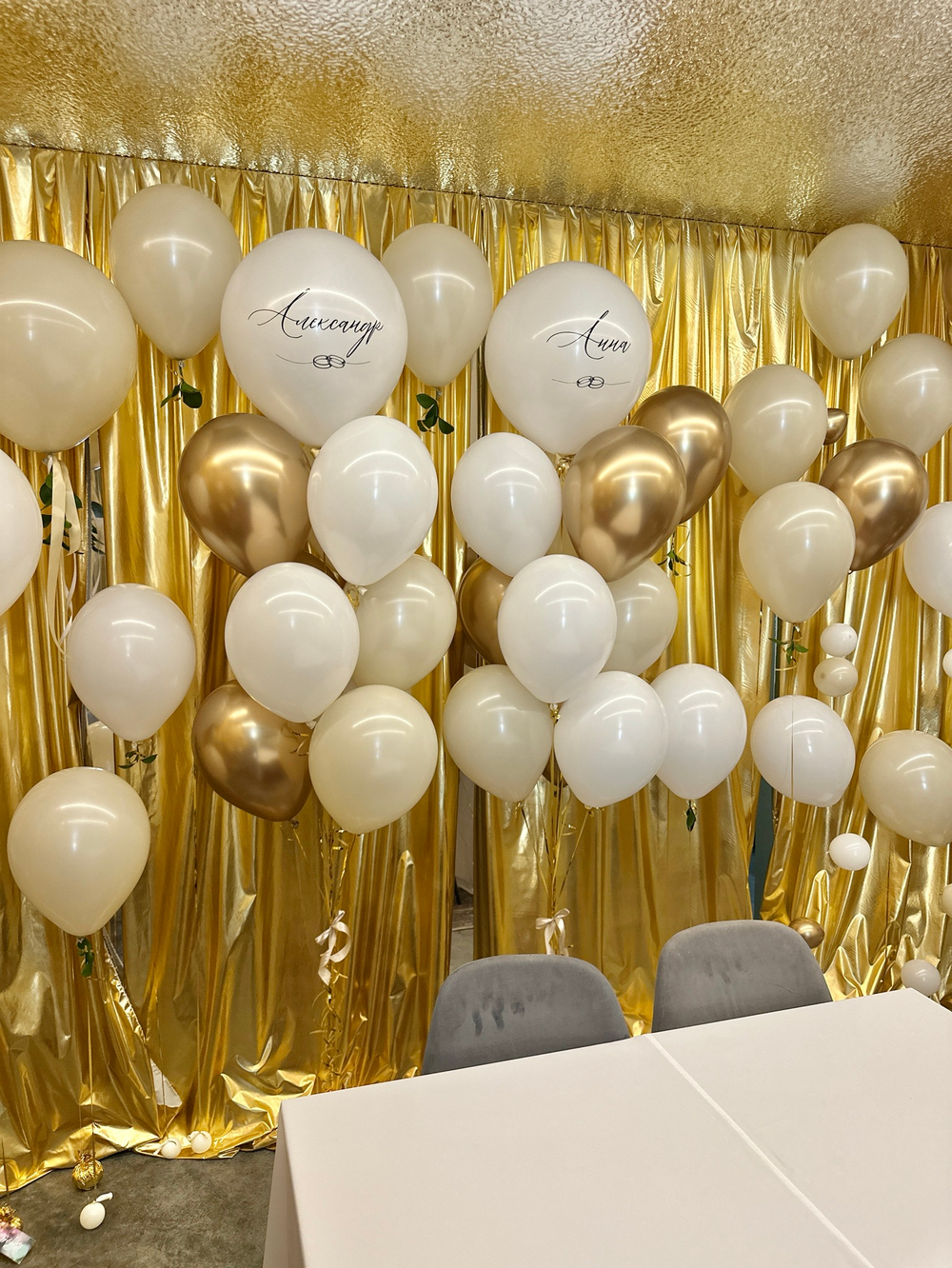 Воздушные шары на свадьбу №3182