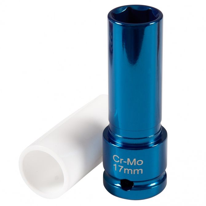 AFFIX (AF00645117) Головка торцевая ударная глубокая 1/2", 17 мм, тонкостенная, пластиковая защита