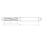 VM-ISO414 Резьбофреза твердосплавная M10x1,25 HRC55 ISO 60°