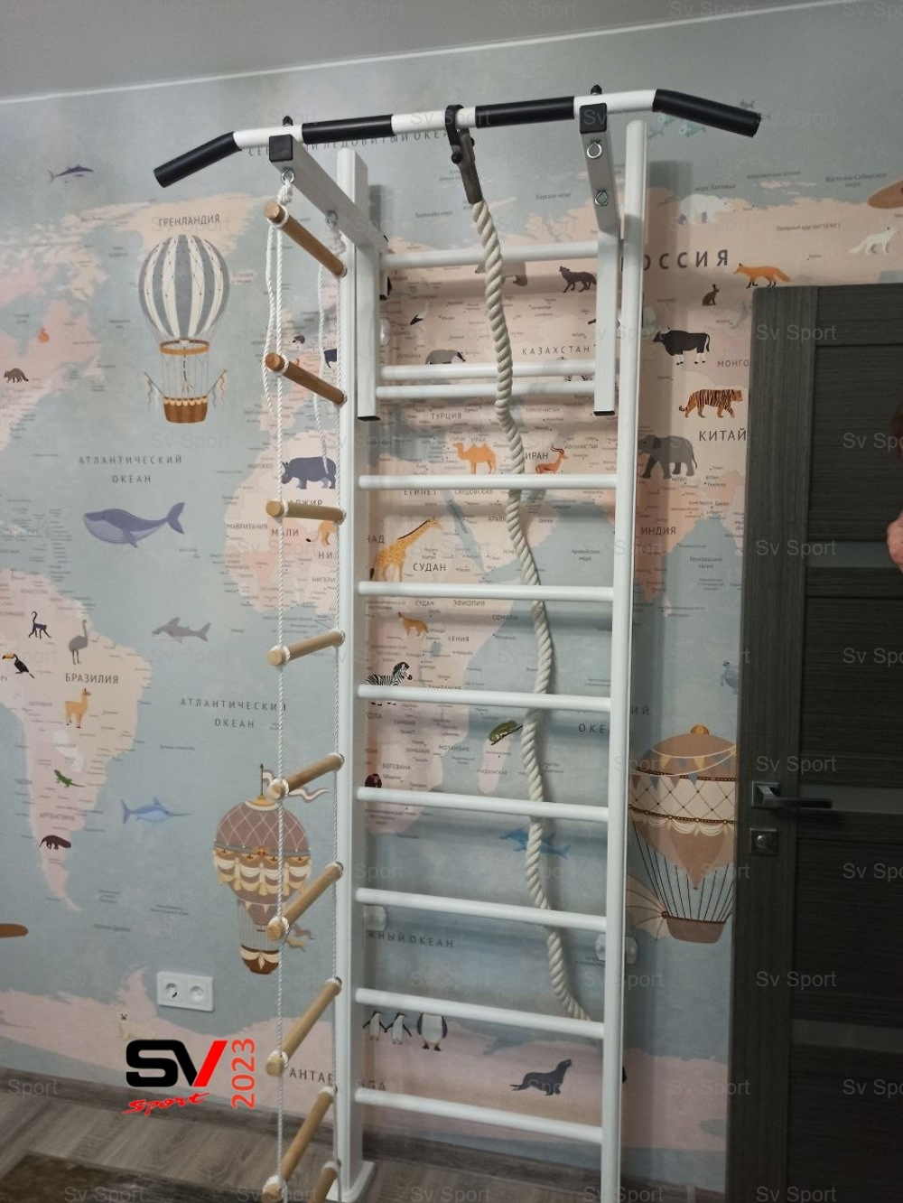 Монтаж шведской стенки Sv Sport в пеноблочные, газоблочные стены