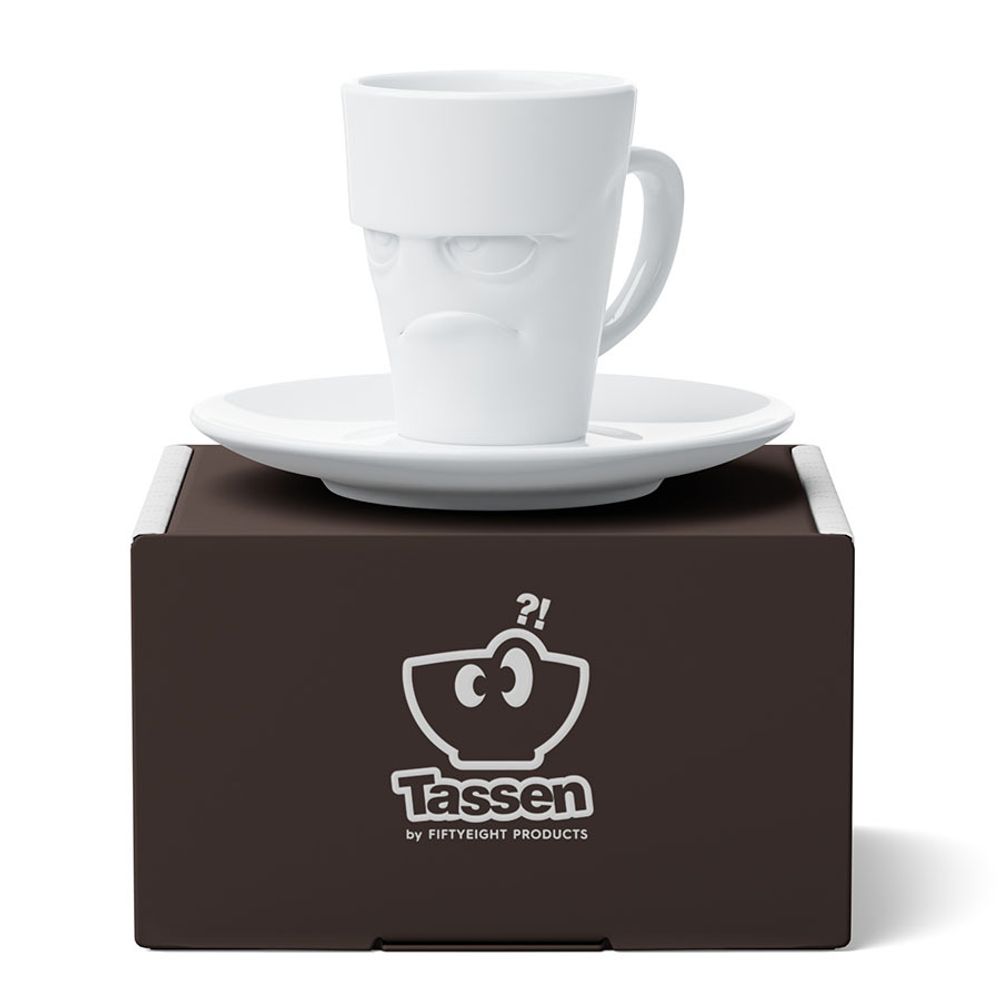 Кофейная пара Grumpy, 80 мл, белая