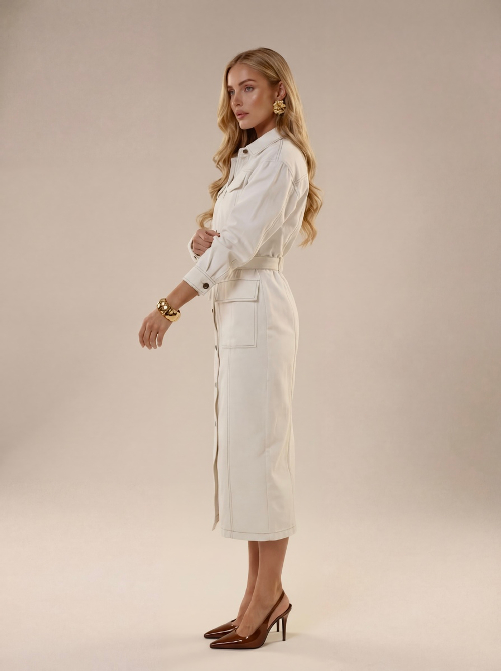 Платье Деним Макси