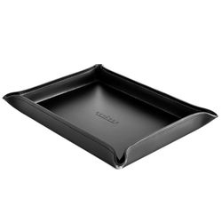 Лоток A4 фигурный из двухслойной кожи Cuoietto с металлической вставкой (TBCMetA4fig)