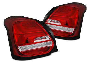 Задние фонари для Suzuki SWIFT 4 17- RED WHITE LED SEQ