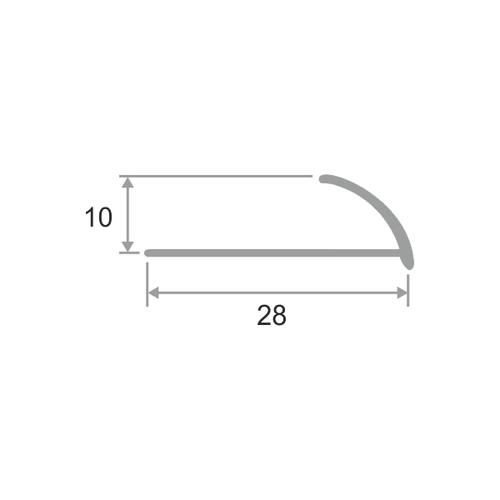 Латунная наружная раскладка ЛПО-9 2700 мм