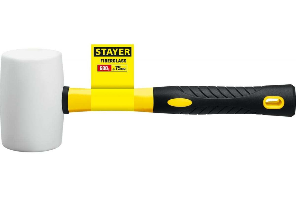 Белая резиновая киянка STAYER 680 г 20533-680