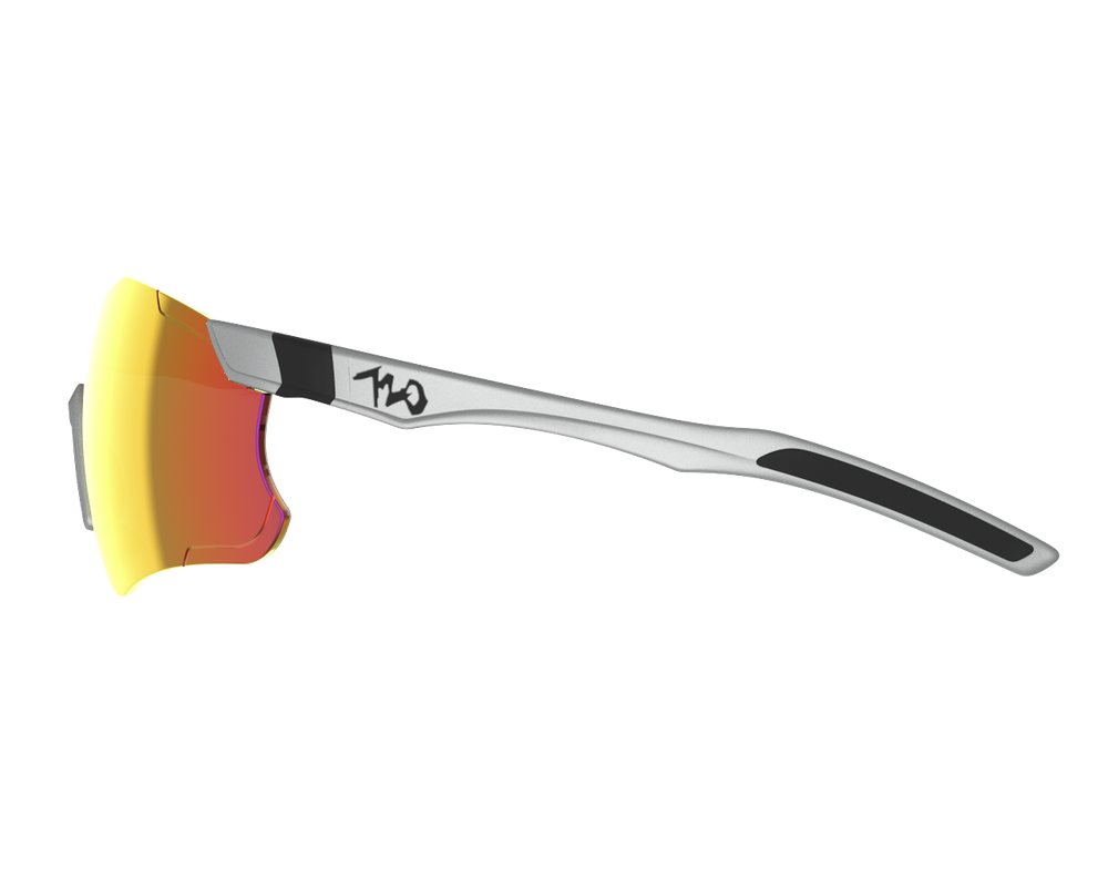 Спортивные очки 720armour Elfo / Matte Silver / Red Lens
