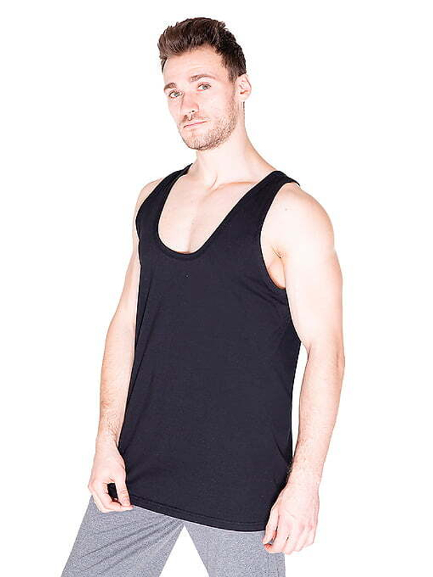 Майка мужская черный