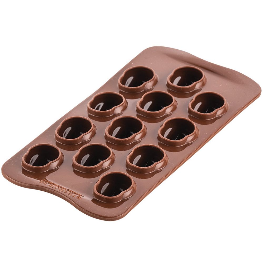 Силиконовая форма для приготовления конфет Amleto 22.155.77.0065, 24.1 х 11.2 см, коричневый