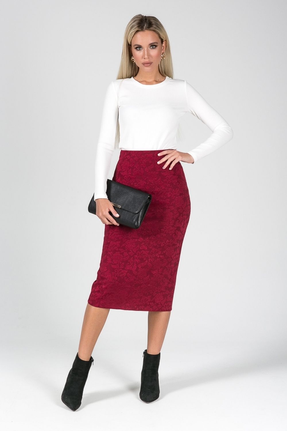 Юбка Жаккард на резинке 70 см №3 Valentina