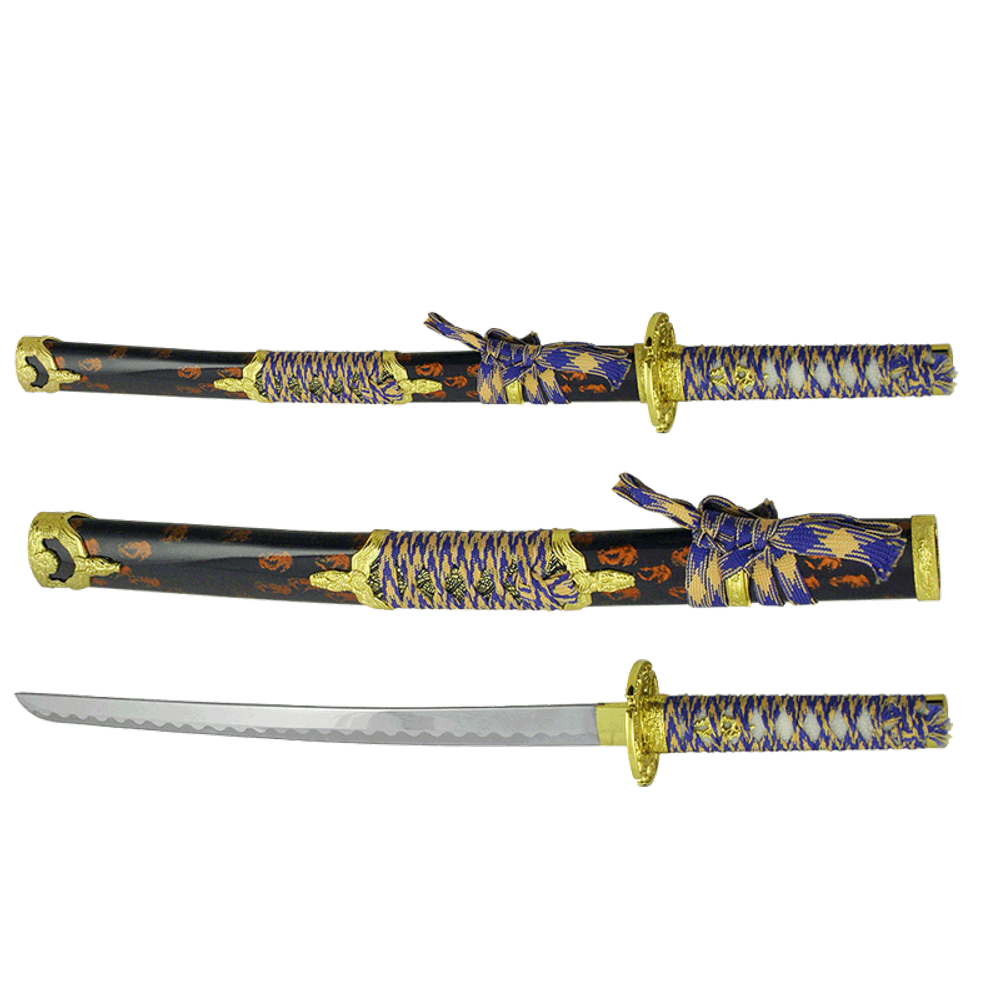 Art Gladius Вакидзаси золотисто-синий