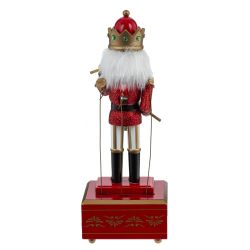 GAEM Фигурка декоративная "Щелкунчик" с музыкой и движением, L11,5 W11 H31,5 см