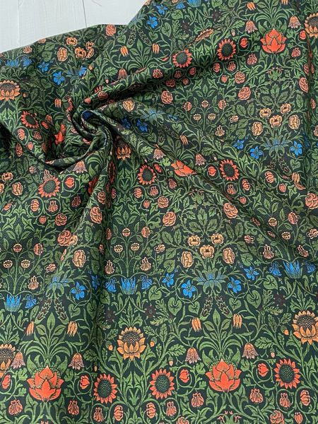 В СТИЛЕ У. МОРРИСА ЦВЕТЫ И ТРАВЫ 100% хлопок Handmade Fabrics 2