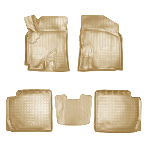 Ковры в салон Norplast/Unidec для Chery Tiggo 3 I (2016-)Полиуретан,Бежевый, арт.NPA11-C11-703-B