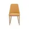 Стул Rosie желтый с ножками из массива ясеня