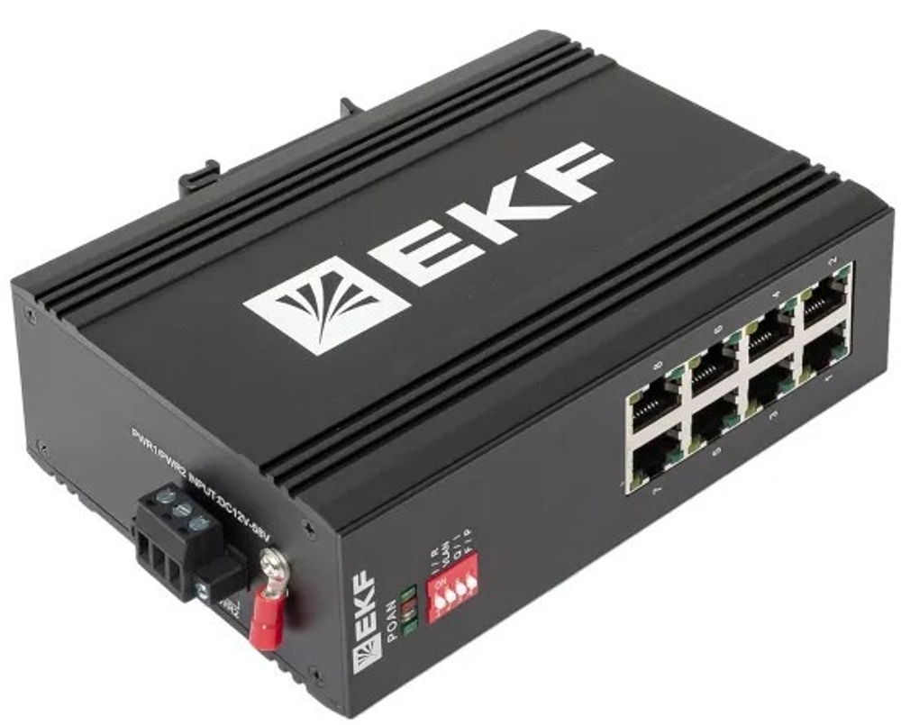 Коммутатор промышленный неуправляемый EKF TSX-U-8GTP