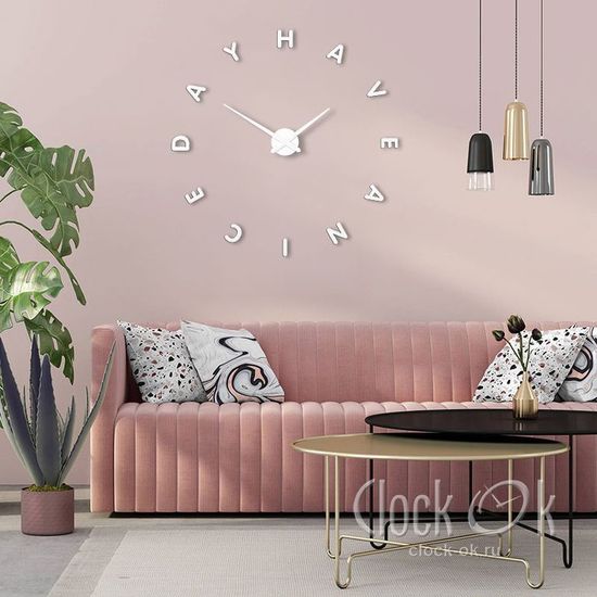 Настенные 3D часы Have a nice day