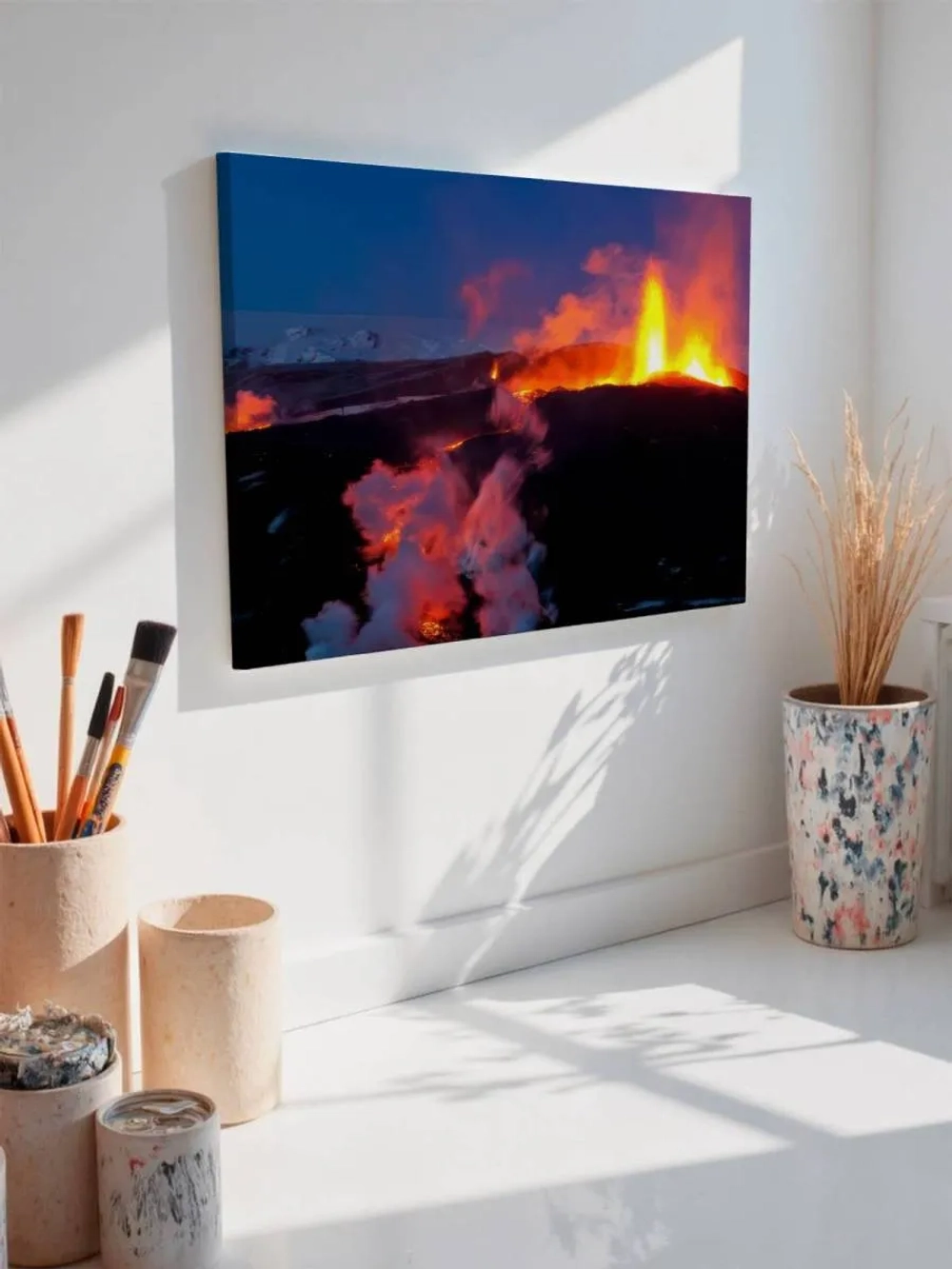 Картина на стену 40 X 50 Извержение вулкана
