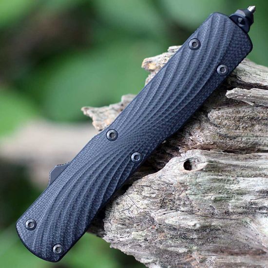 Нож Hogue 34870 Counterstrike OTF - нож автом., рукоять черн. алюмин./G10, черн. клинок CPM 20CV