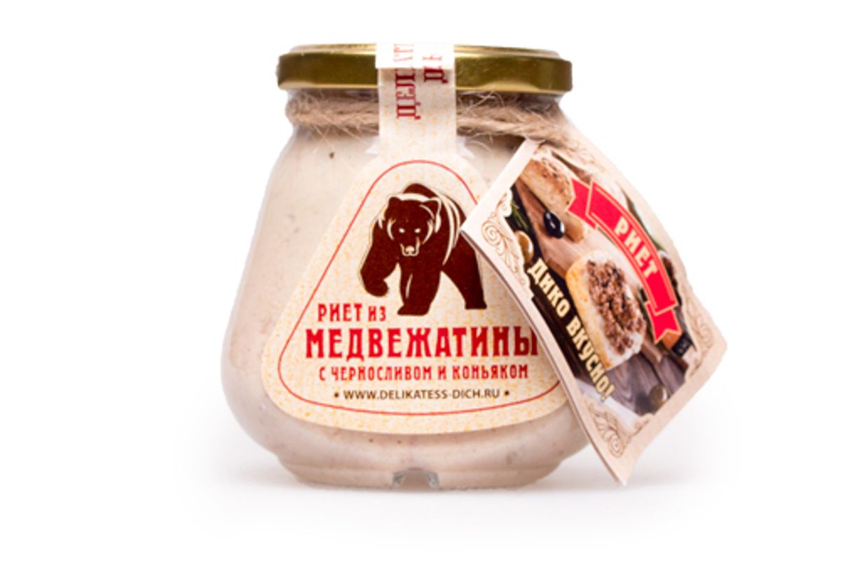 Рийет из медвежатины с черносливом и коньяком, 250г