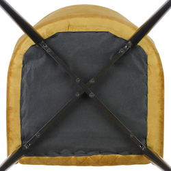 Стул Bergenson Bjorn Calvin велюр желтый