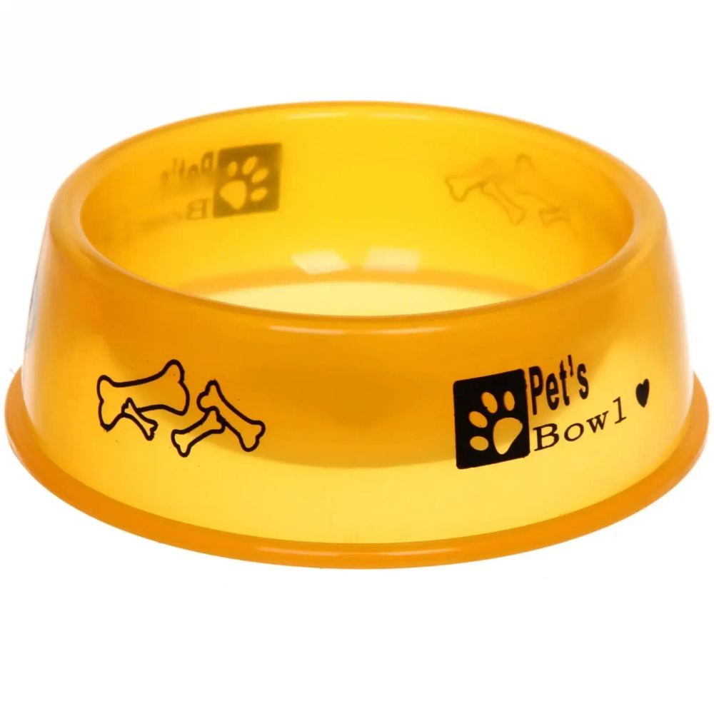 Миска пластиковая «Мр. Декстер», цвет жёлтый, 15*5см /300мл